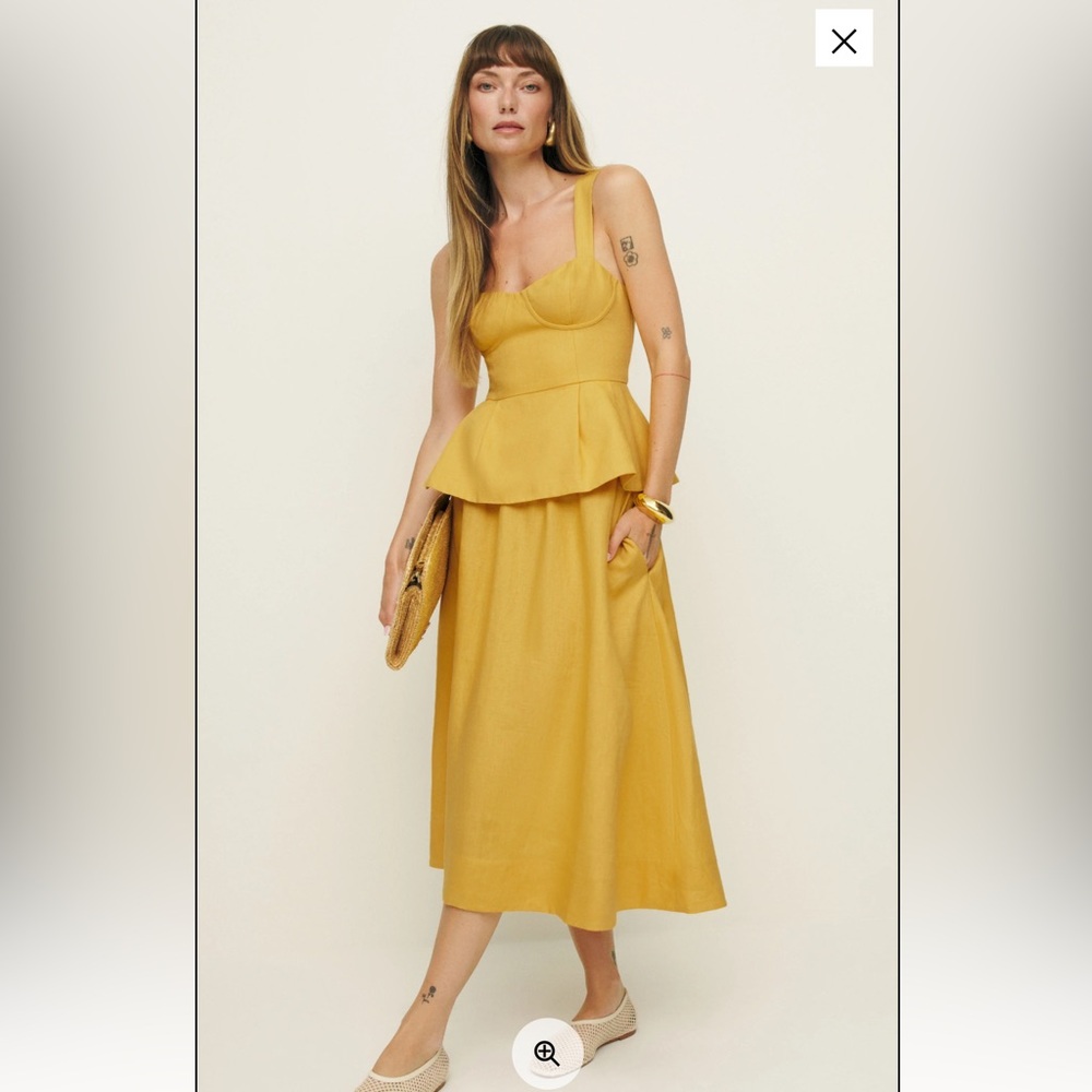 Reformation Misty Linen Two Piece set